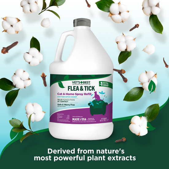 Flea and Tick Home Spray for Cats Refill - Cotton Spice Scent vets best