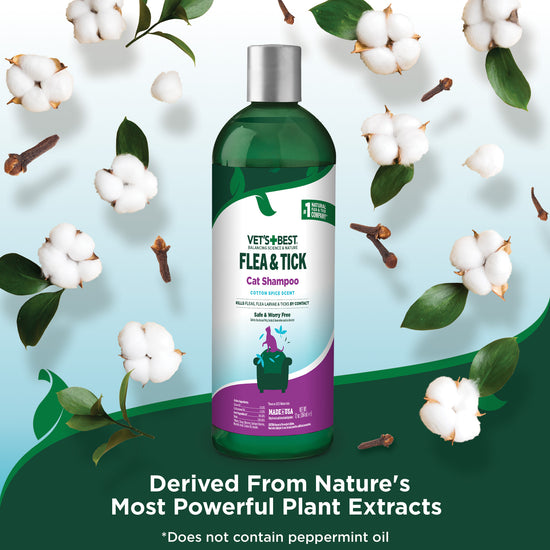 Flea & Tick Shampoo for Cats cotton spice