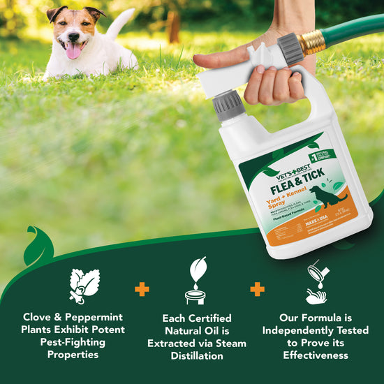 Flea & Tick Yard & Kennel Spray directions