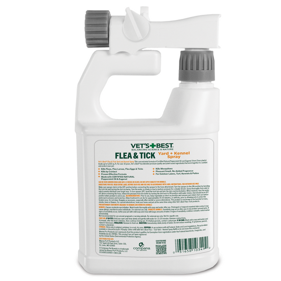 Flea & Tick Yard & Kennel Spray back