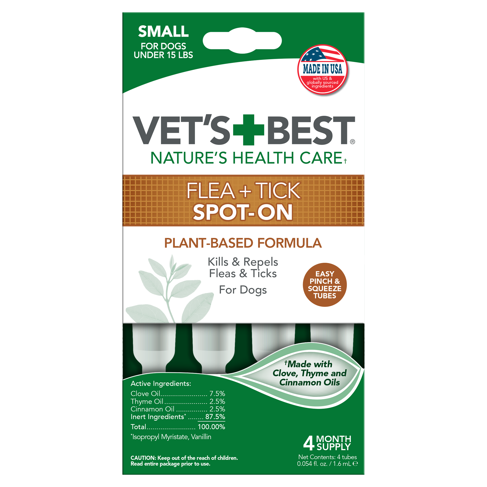 Small Dog Flea Tick Spot On Vet s Best