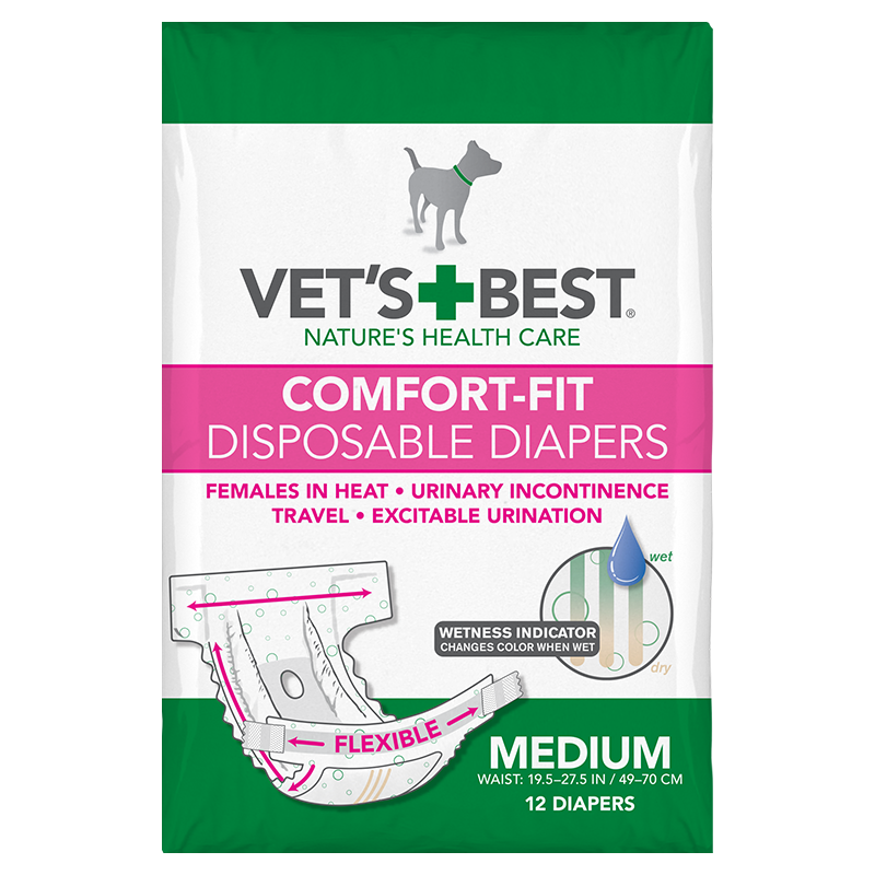 vet's best perfect fit washable diaper