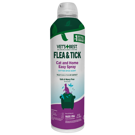 Flea and Tick Cat Easy Spray – Cotton Spice Scent, 14 oz. front