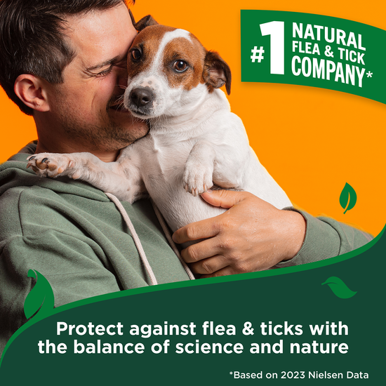 Flea and Tick Waterless Bath for Dogs – Cotton Spice Scent, 8 oz. natural