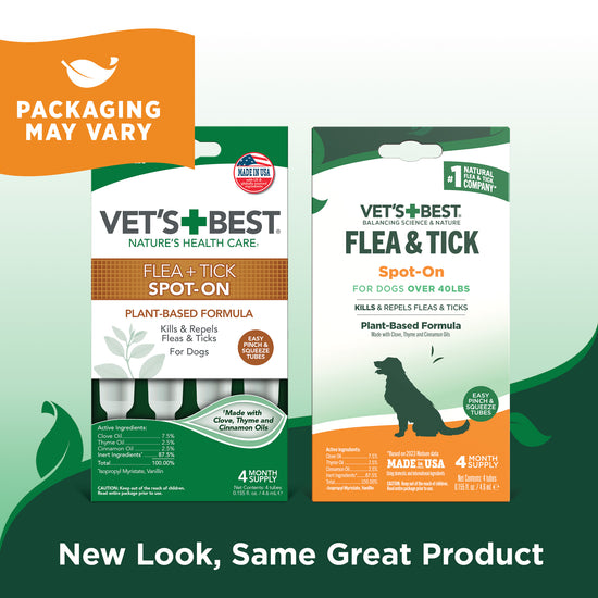 Flea & Tick Spot-On for Large Dogs packaging change