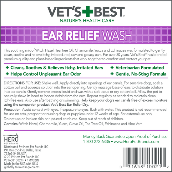 Ear Relief Wash back