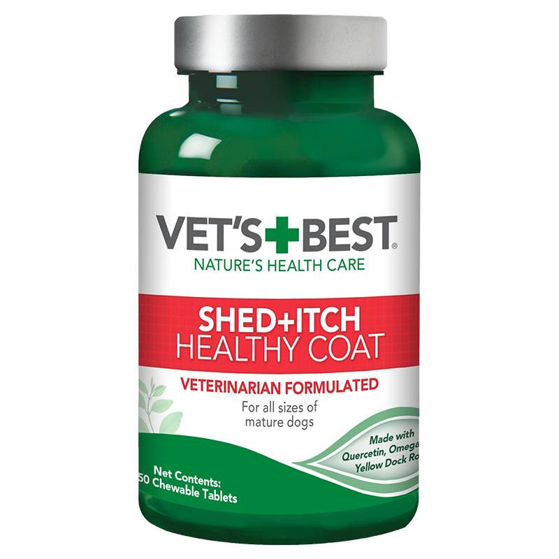 Relieve dog shedding with our dog coat supplement Vet’s Best