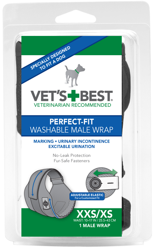 Vets Best Comfort Fit Disposable Male Dog Diapers 